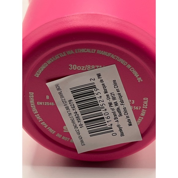 Stanley Quencher H2.0 FlowState Tumbler 30oz Rose Pink Travel Mug Flip Straw NEW - Picture 2 of 10